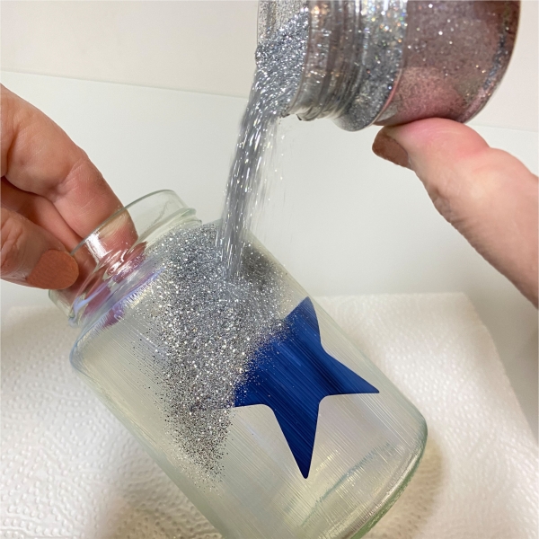 Set "Silberglitzer", 3-teilig